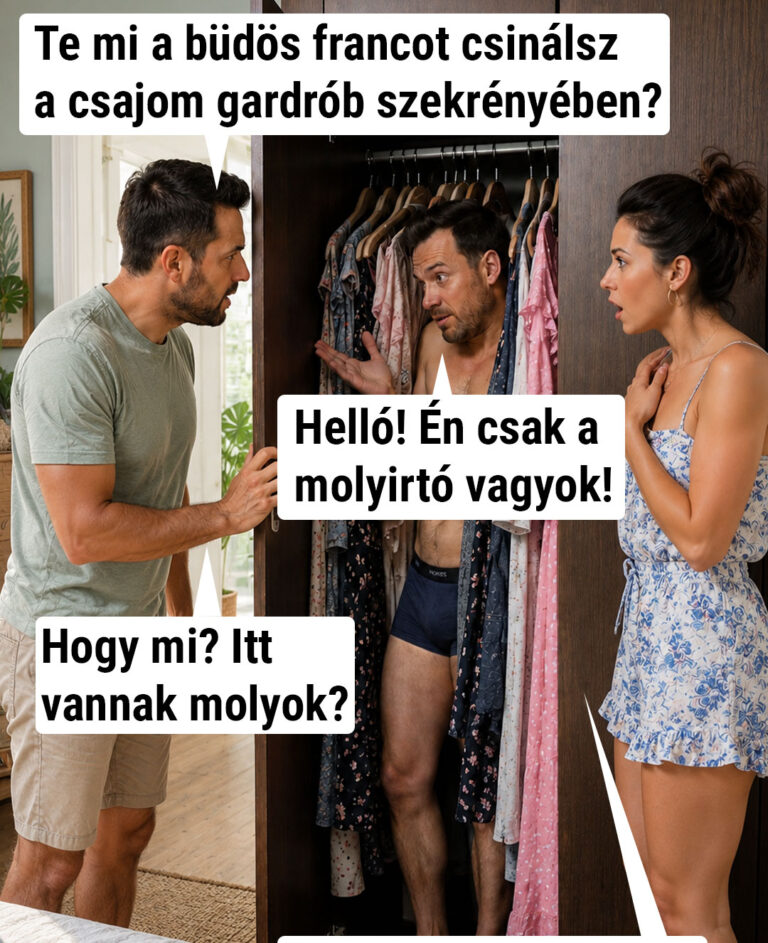 Te mit csinálsz a csajom gardrób szekrényében?