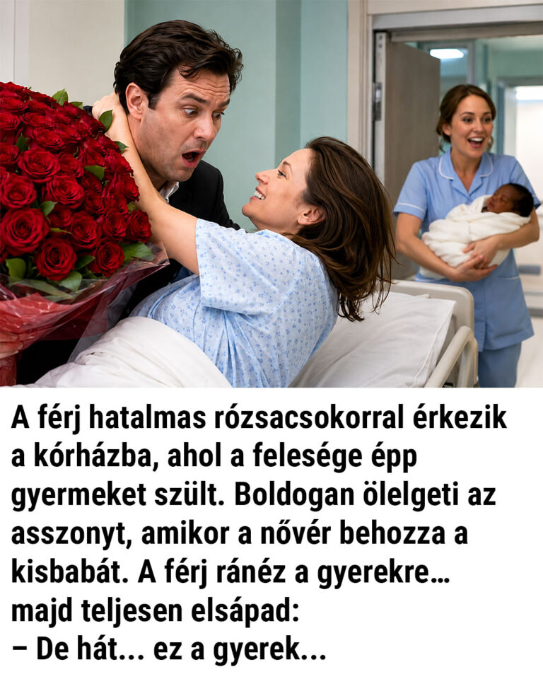 VICC: A férj hatalmas rózsacsokorral érkezik a kórházba