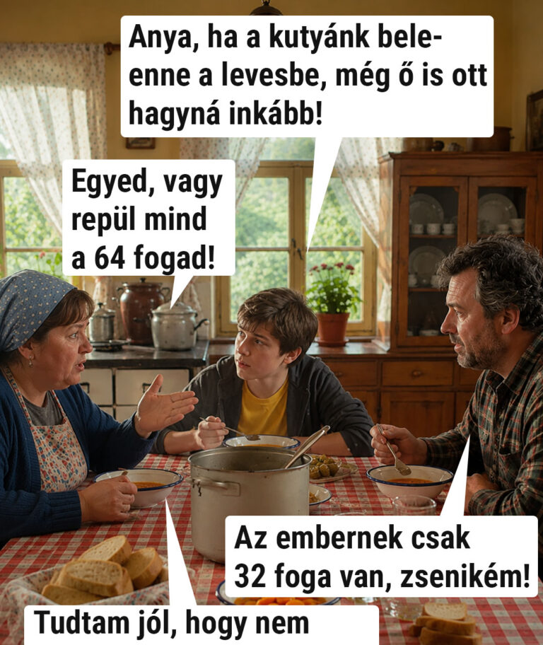 Anya, ha a kutyánk beleenne a levesbe, még ő is ott hagyná inkább!