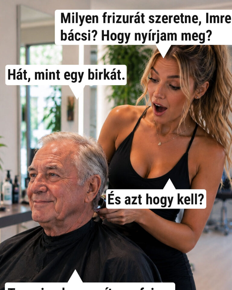 Milyen frizurát szeretne, Imre bácsi?