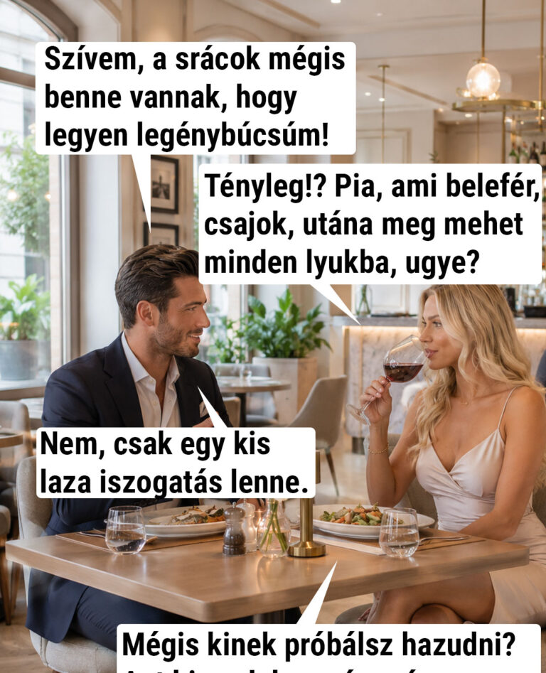 Szívem, a srácok mégis benne vannak, hogy…