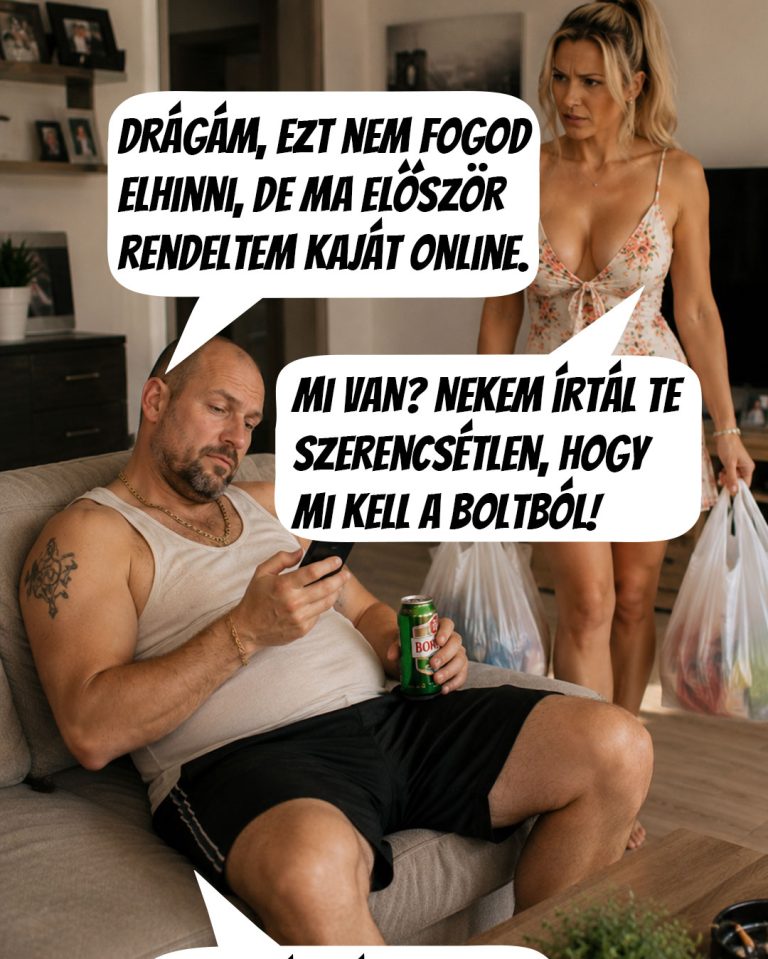 A férj végre kipróbálta az online élelmiszer bevásárlást