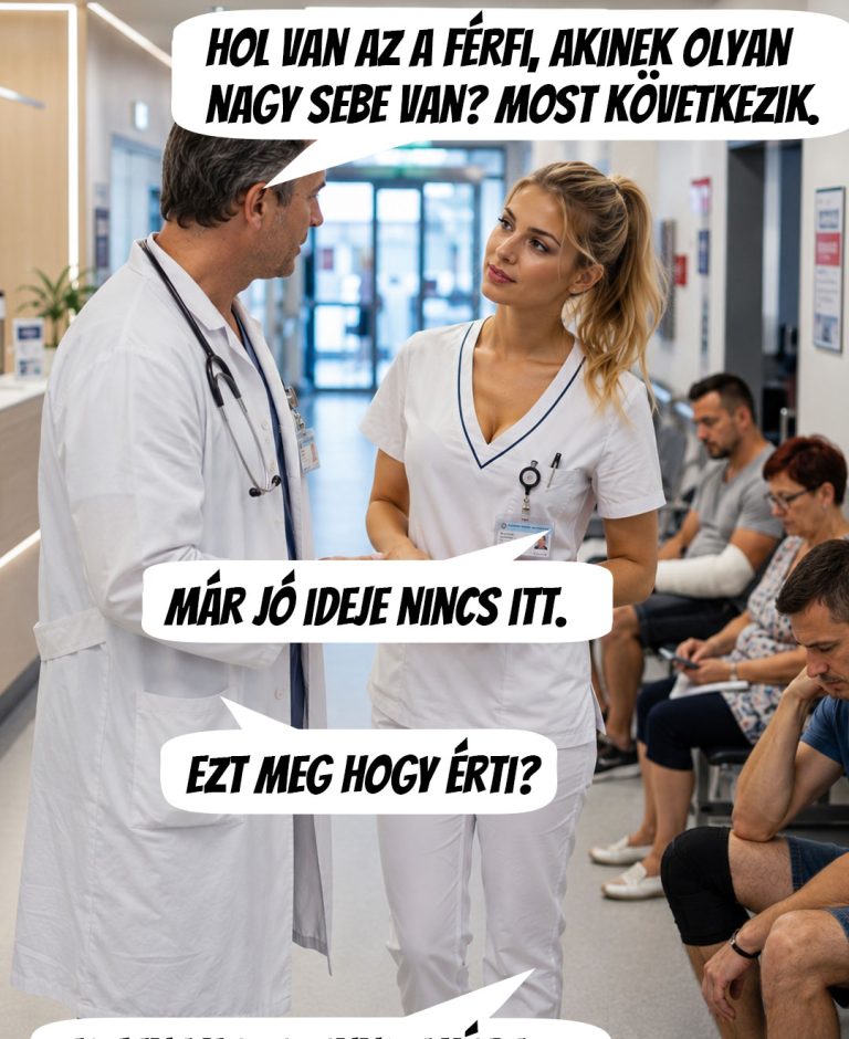 A nővért kérdezte, hogy hol a sérült férfi, de…