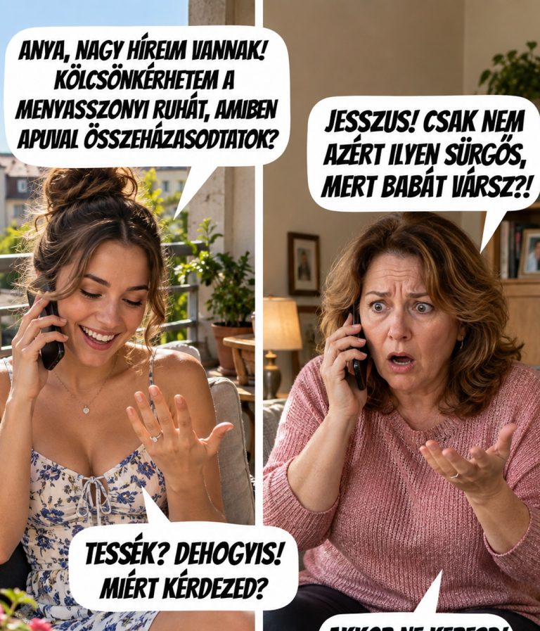 A lány megkérdezte az anyját, megvan-e még a régi esküvői ruhája