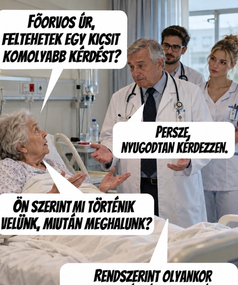 A beteg az élet egyik legnagyobb kérdését tette fel az orvosának