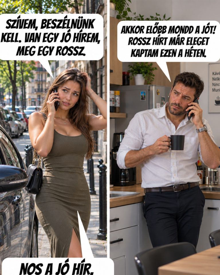 A nő telefonon közölte, hogy két fontos dolgot kell elmondania