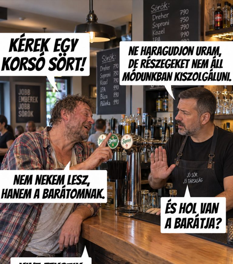 Uram, nem áll módunkban kiszolgálni – mondta a pultos, majd…