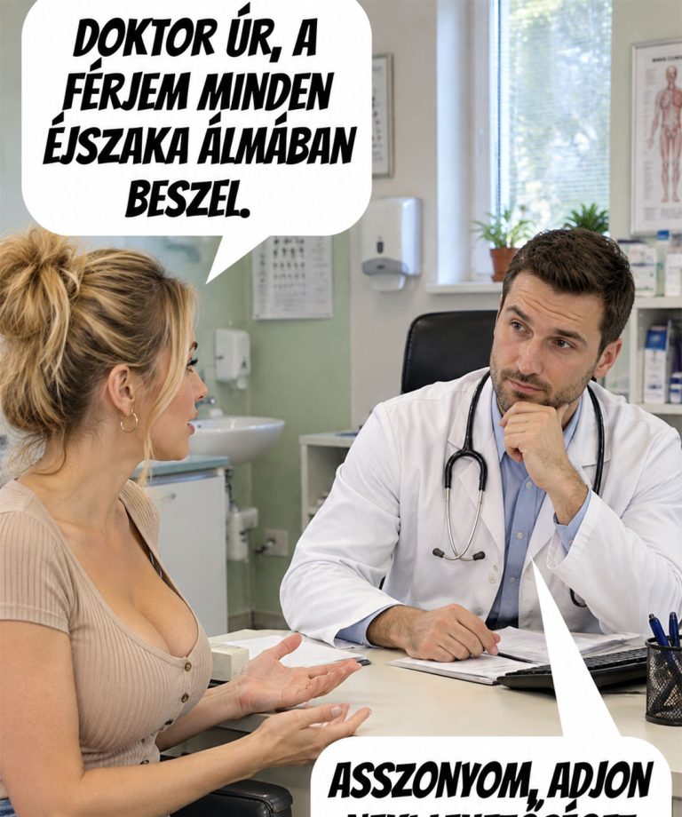 A nő panaszkodott az orvosnak, hogy a férje minden éjjel beszél álmában