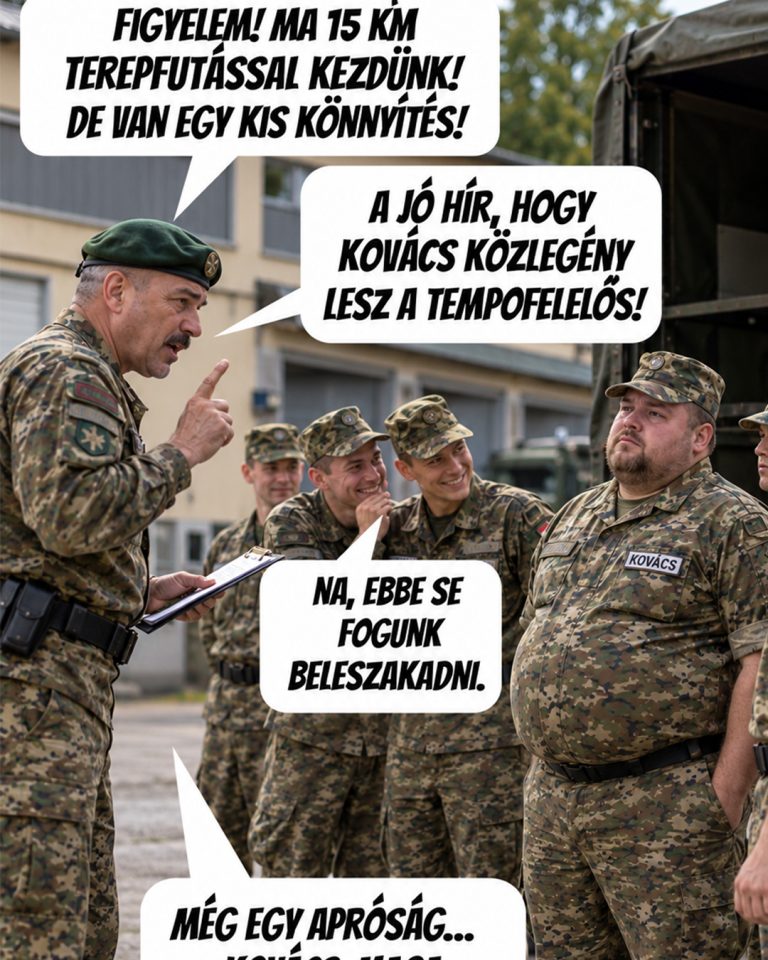 A kiképzőtiszt könnyítést ígért a katonáknak, de valamit nem sejthettek