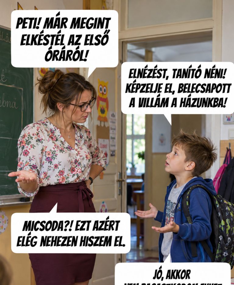 Elkésett, mert a házukba csapott a villám, de volt még valami