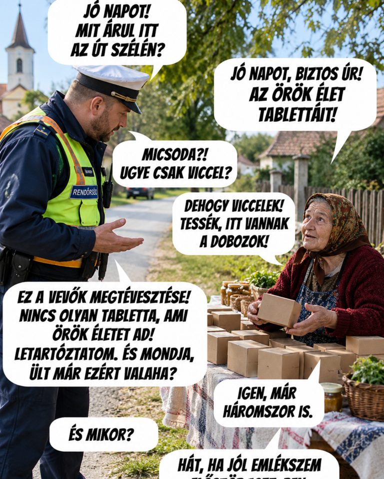 A rendőr nagyot nézett, amikor meghallotta az idős néni válaszát