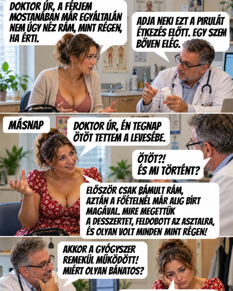 A nő nem volt elégedett a férjével, aztán másnap újra megjelent a rendelőben